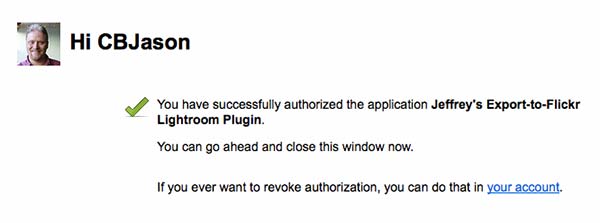 Flickr Confirmation