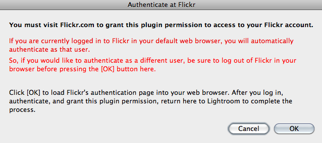 Warning Notice from Plugin