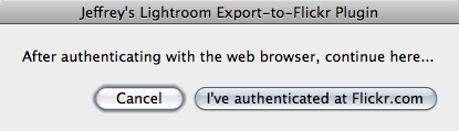 Lightroom Confirmation