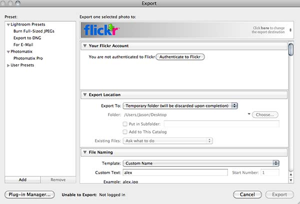Flickr Authentication