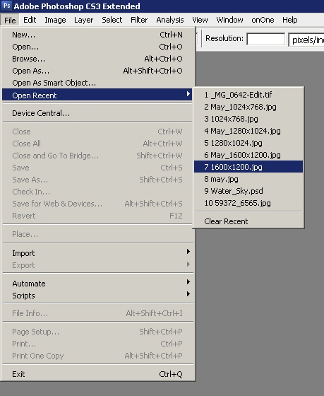 Step 04 - Open the image to apply the calendar Step 04 - Open the image to apply the calendar