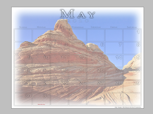 Step 09 - Save and distribute your new desktop calendar! Step 09 - Save and distribute your new desktop calendar!