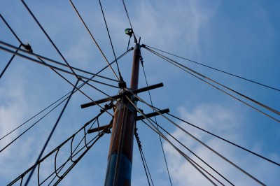 Boat Mast in Shadows Boat Mast in Shadows