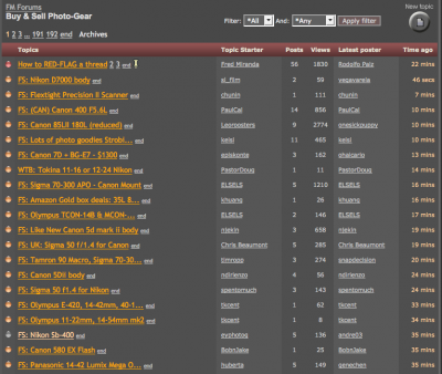 Fred Miranda Buy/Sell Forums