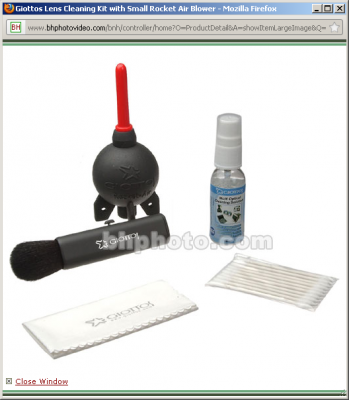 Giottos Rocket Blower Cleaning Kit