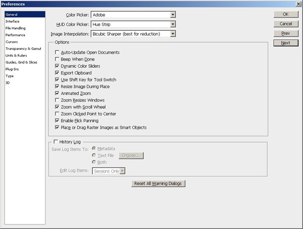 PS Preferences