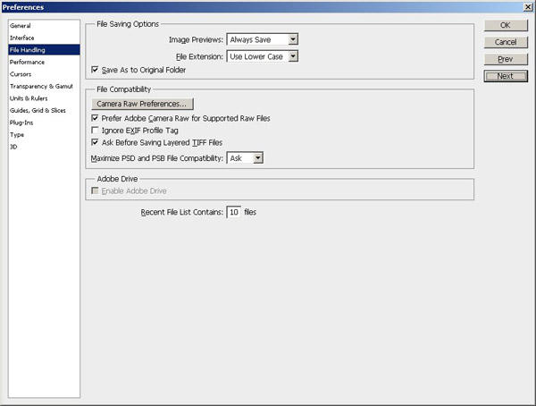 PS Preferences