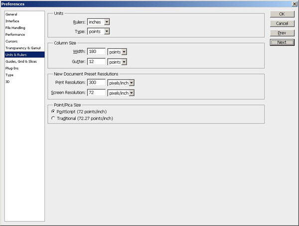 PS Preferences