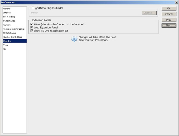 PS Preferences