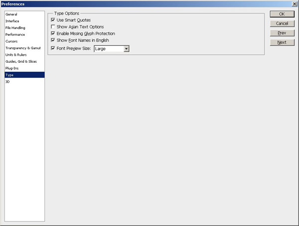 PS Preferences